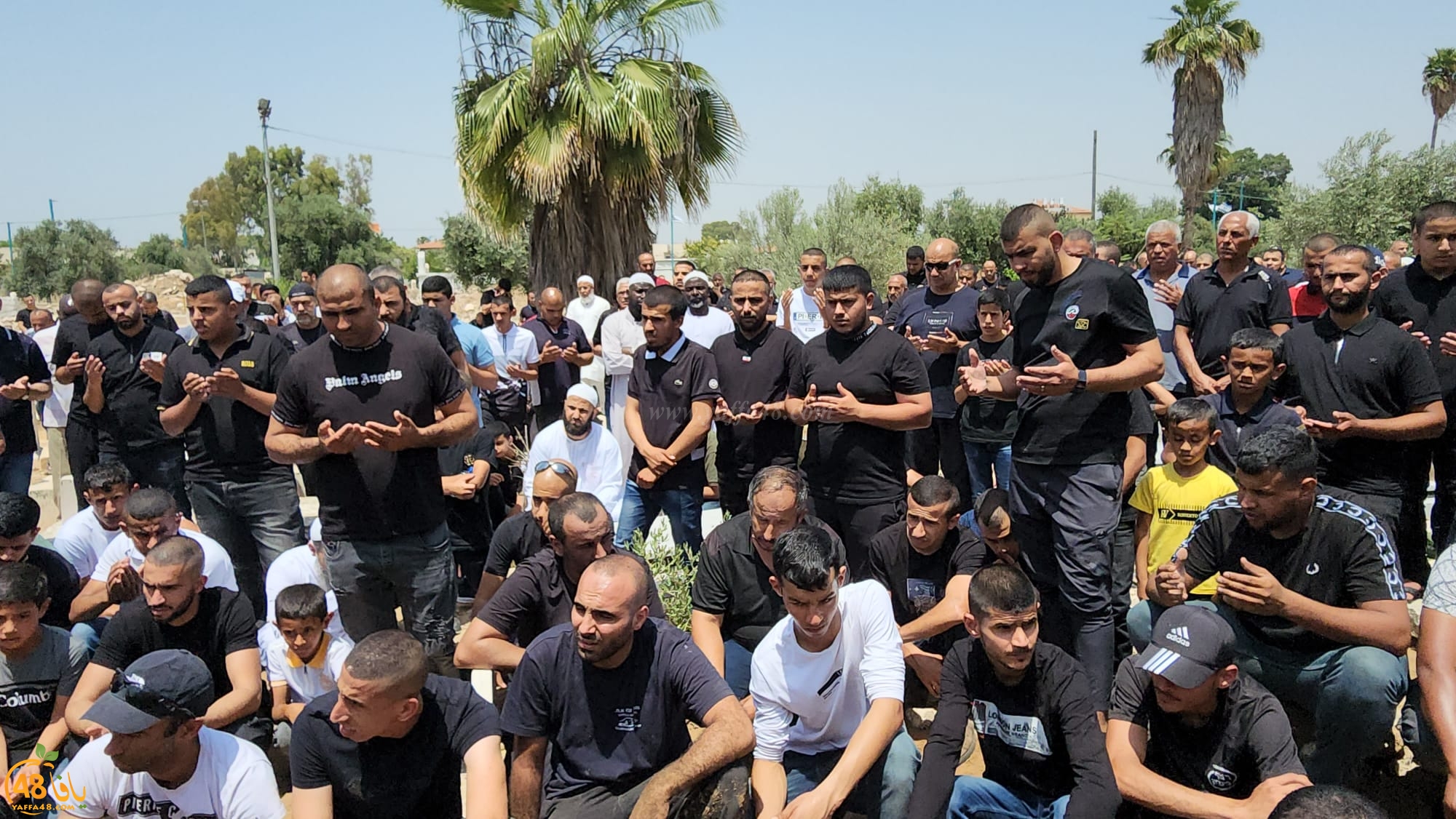 باجواء حزينة - تشييع جثمان السيد طالب محمد المراحلة في مدينة اللد